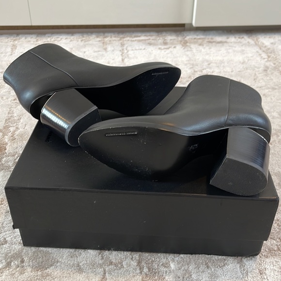 Alexander Wang Gabi Black Ankle Boot/Rhodium Heel - Picture 3 of 5